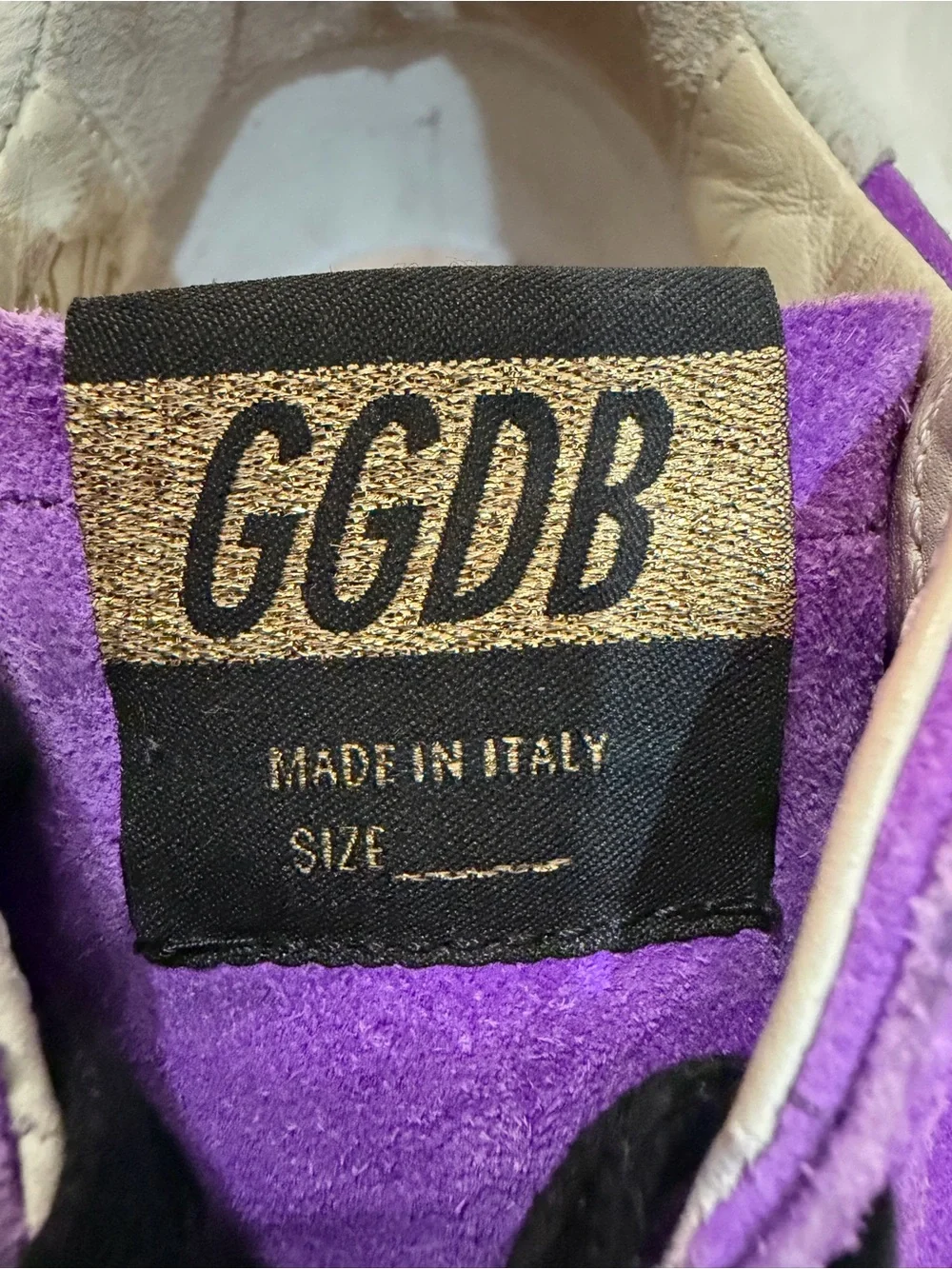 Golden Goose Purple Suede Star Sneakers with Black Laces Size 36 US 6